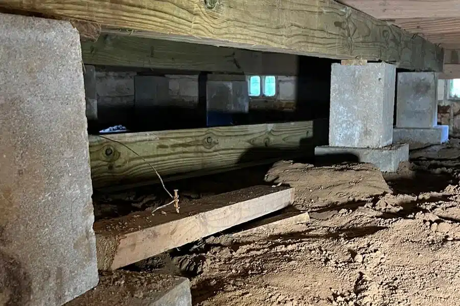Pier and Beam or Block and Base Foundation Repair
